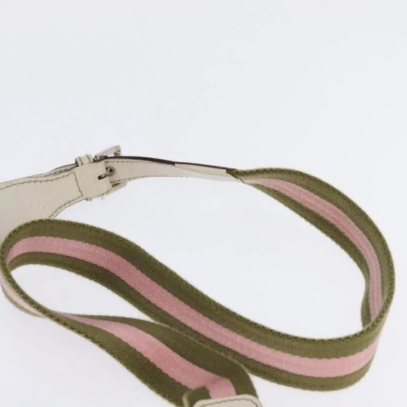 GUCCI GG Canvas Shoulder Bag Beige Silver - Picture 8 of 15